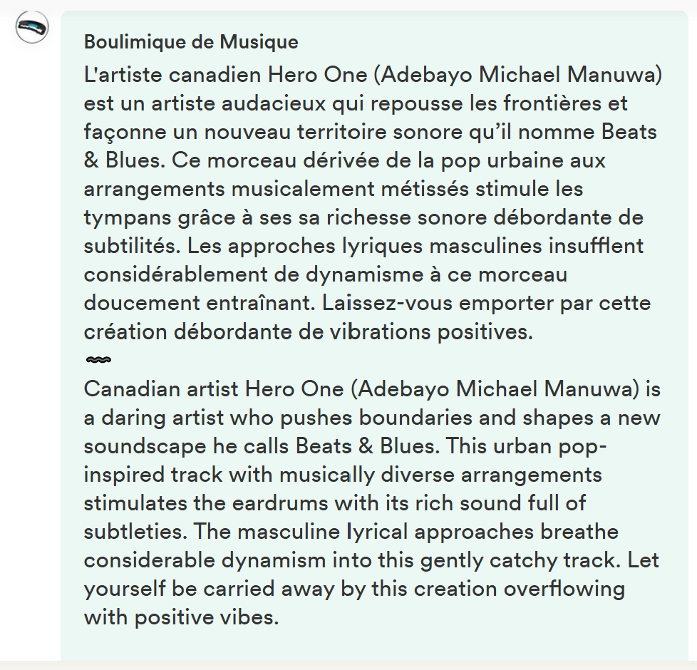 Boulimique de Musique review for Faa ji